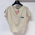 MIUMIU 26S SHORT-SLEEVED SWEATER STYLE 1145
