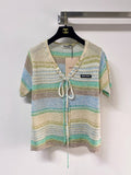 MIUMIU 26S SHORT-SLEEVED SWEATER STYLE 1130