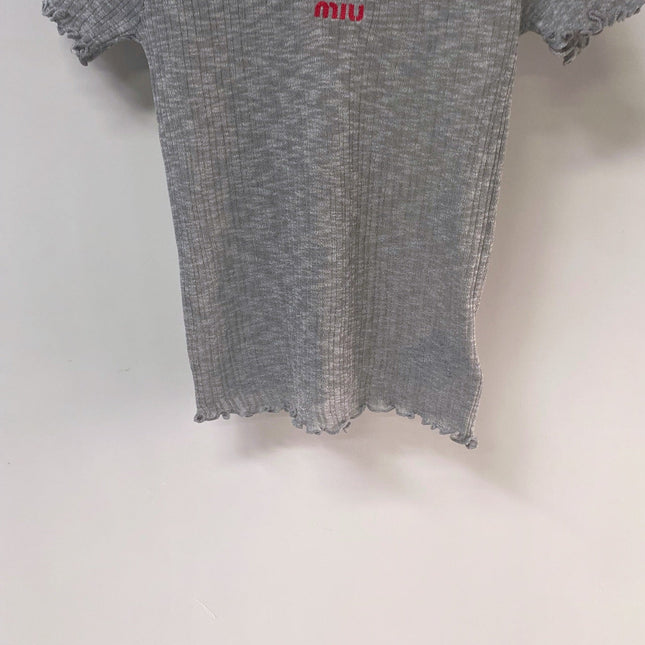 MIUMIU 26S SHORT-SLEEVED SWEATER STYLE 1136