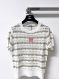 MIUMIU 26S SHORT-SLEEVED SWEATER STYLE 1045