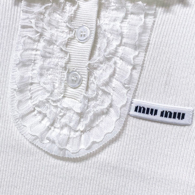 MIUMIU 26S SLEEVELESS POLO TOP STYLE 1050