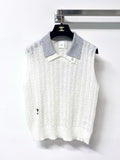DIOR 26S SLEEVELESS KNIT POLO SHIRT 1286