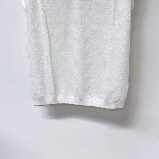 MIUMIU 26S SLEEVELESS KNIT POLO TOP 1149