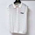 MIUMIU 26S SLEEVELESS KNIT POLO TOP 1149