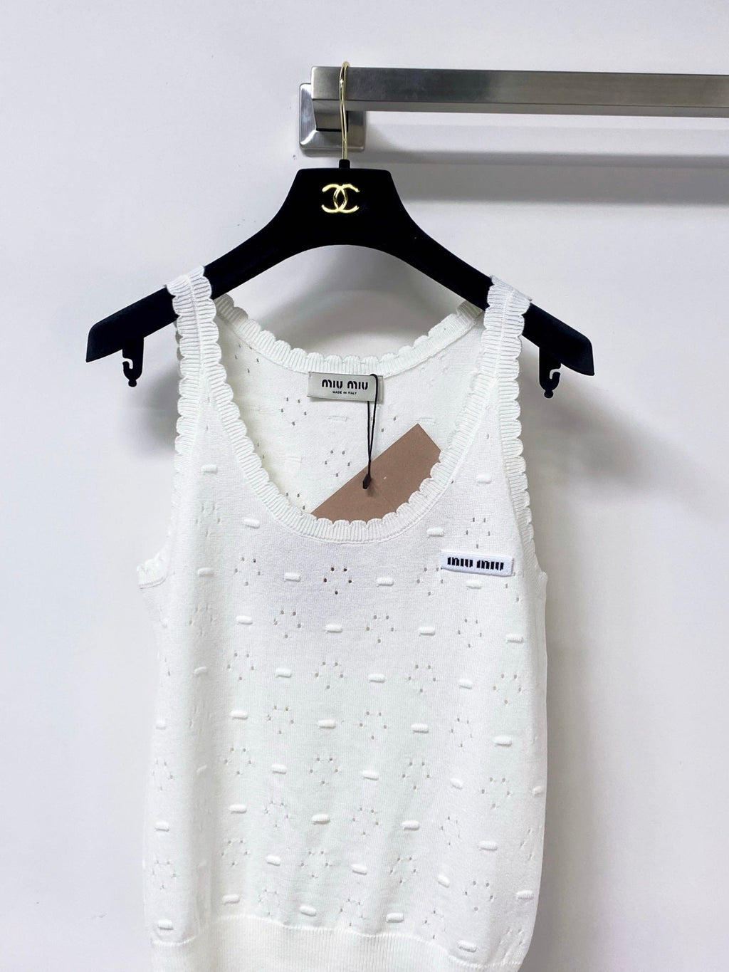 MIUMIU 26S SLEEVELESS KNIT TANK TOP 1151