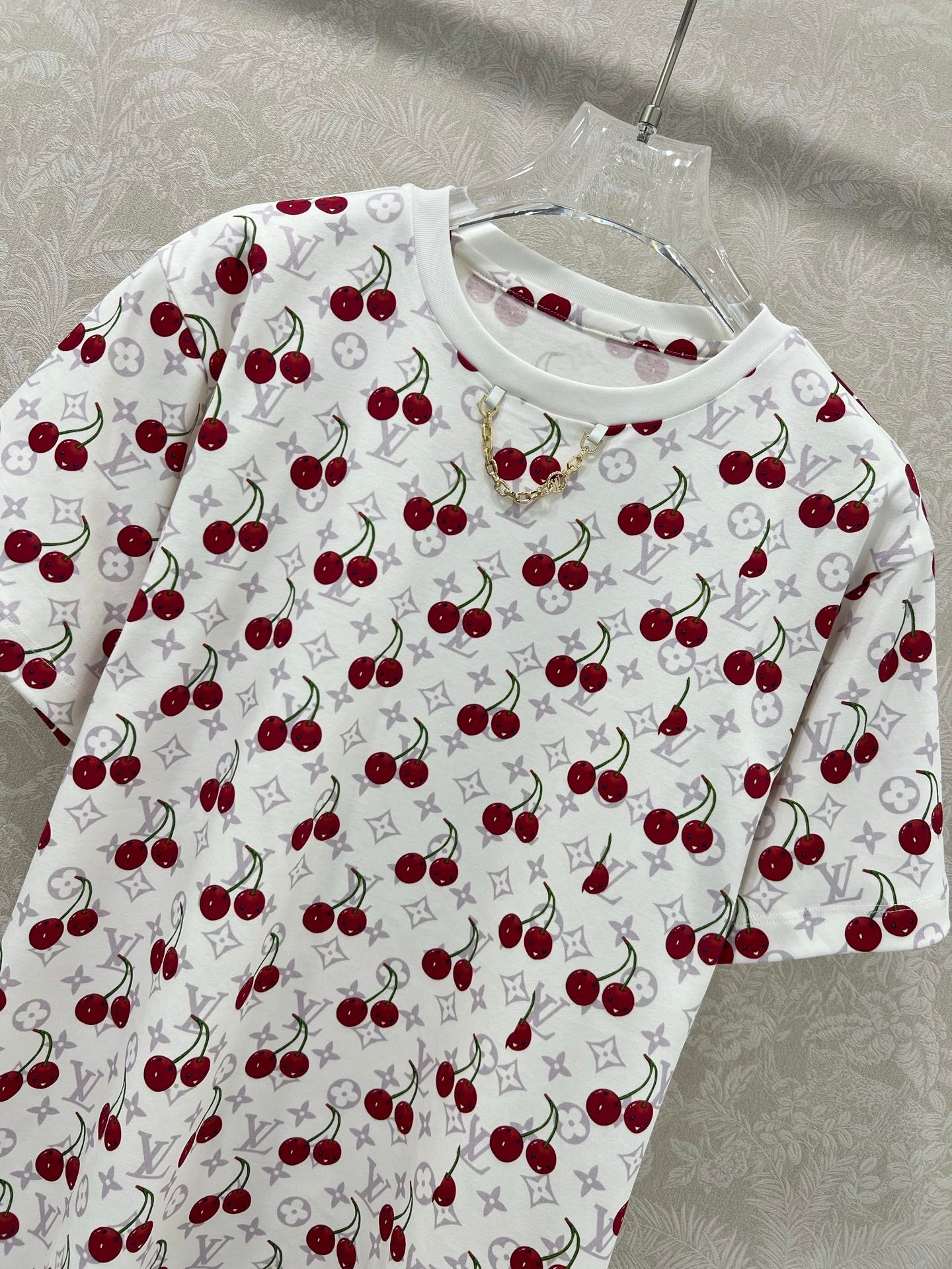 LOUIS VUITTON CHERRY BLOSSOM PRINT T-SHIRT 275068