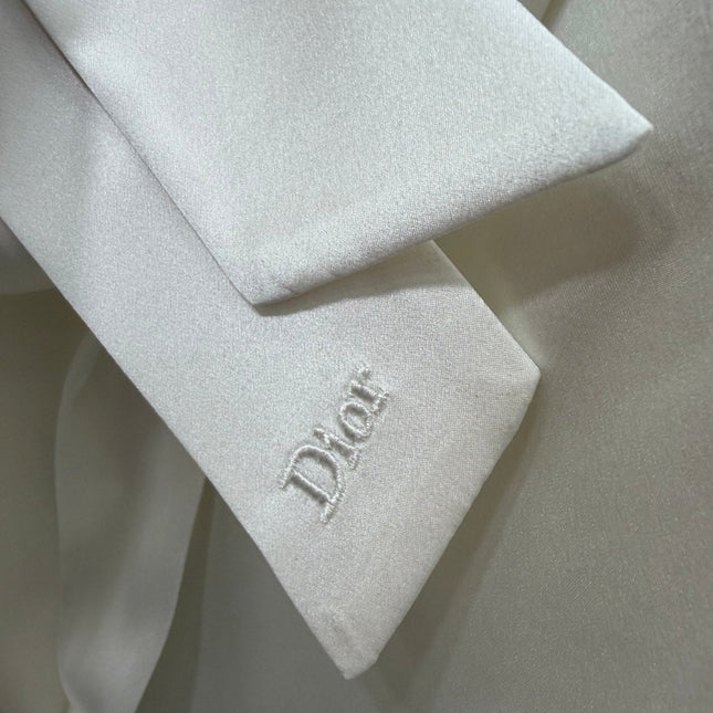 DIOR 26S SHORT-SLEEVE WAIST-TIED SHIRT 1216