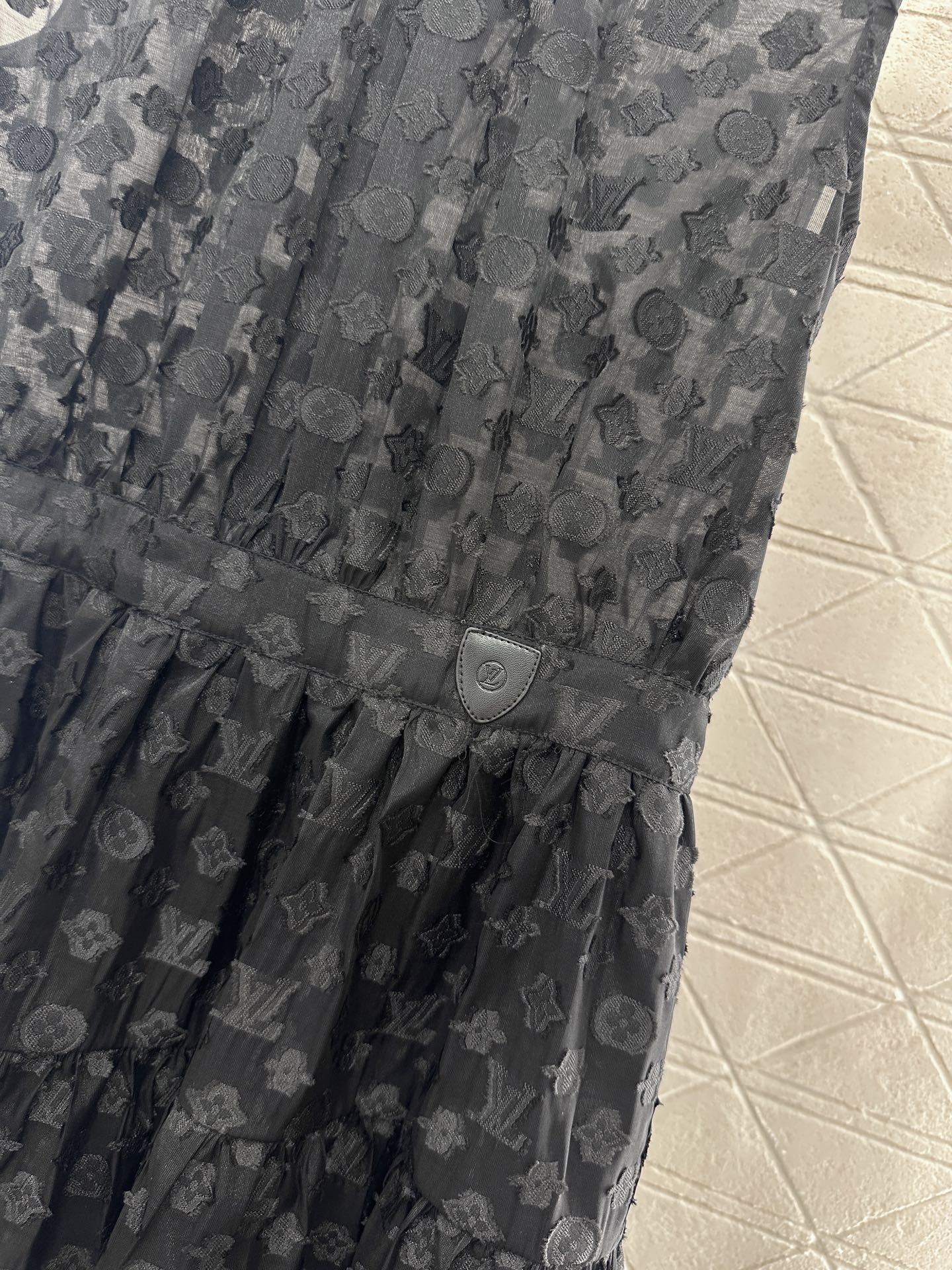 LV 25S SLEEVELESS JACQUARD DRESS 265590