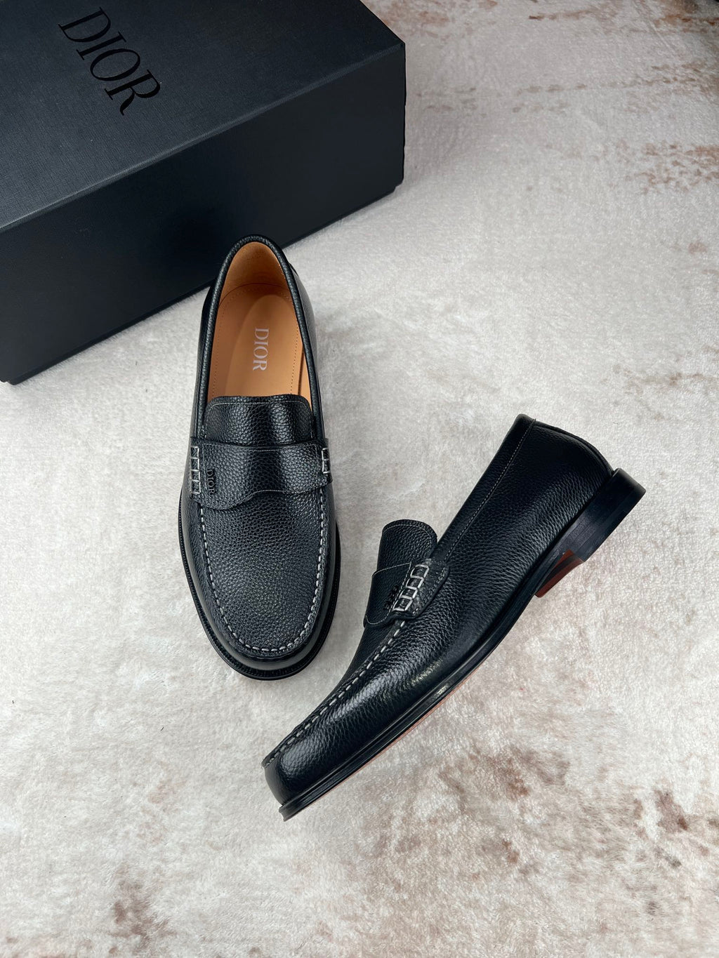 CD GRANVILLE LOAFER BLACK GRAINED CALFSKIN