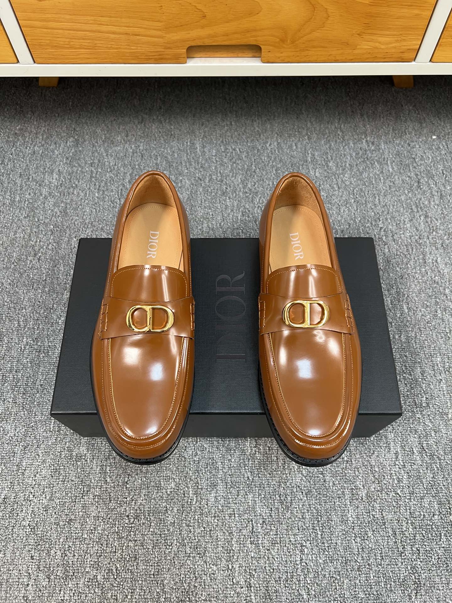 CD SYMBOL GRANVILLE LOAFER BRONZE CALFSKIN