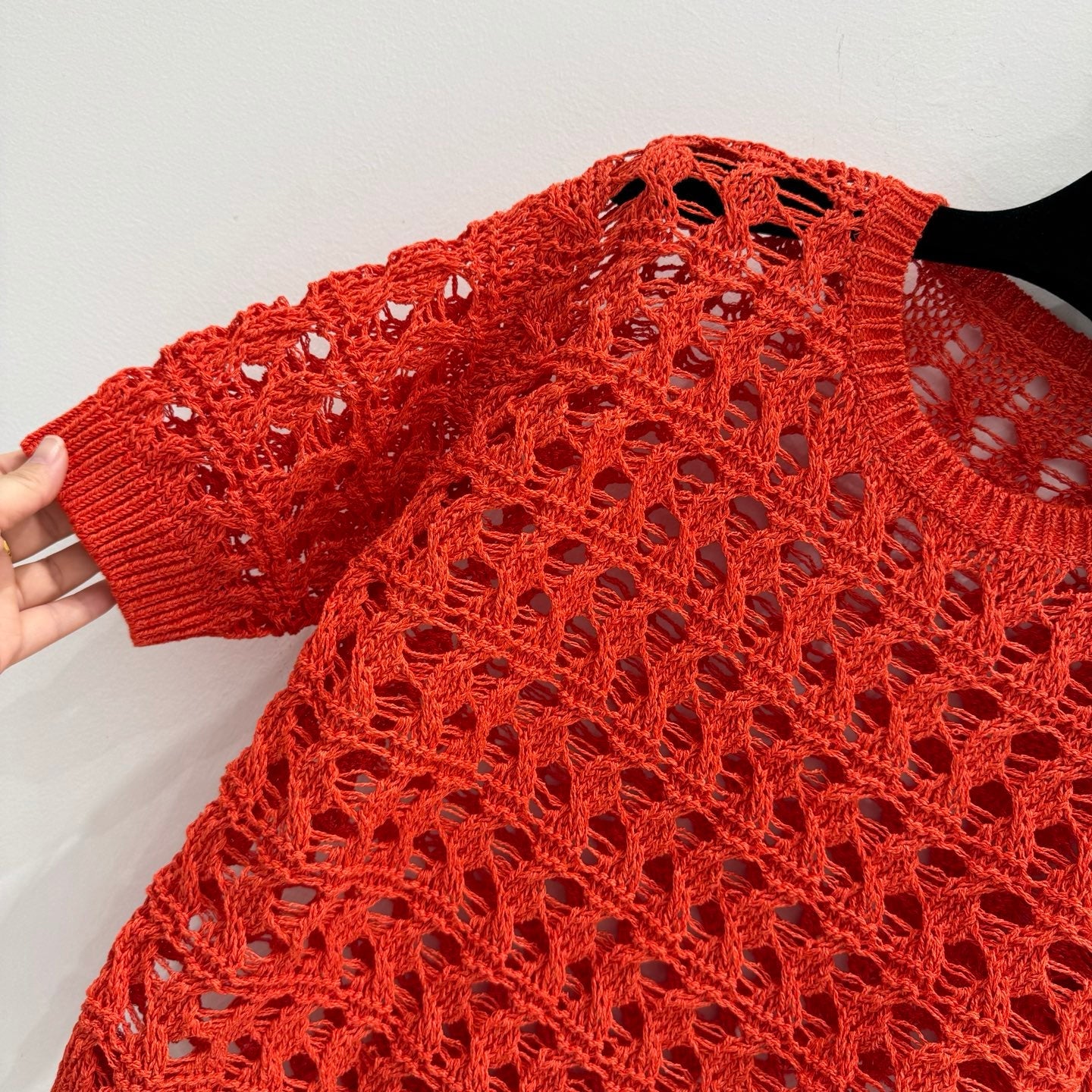 BRUNELLO 25S SHORT-SLEEVE KNIT SWEATER 267484