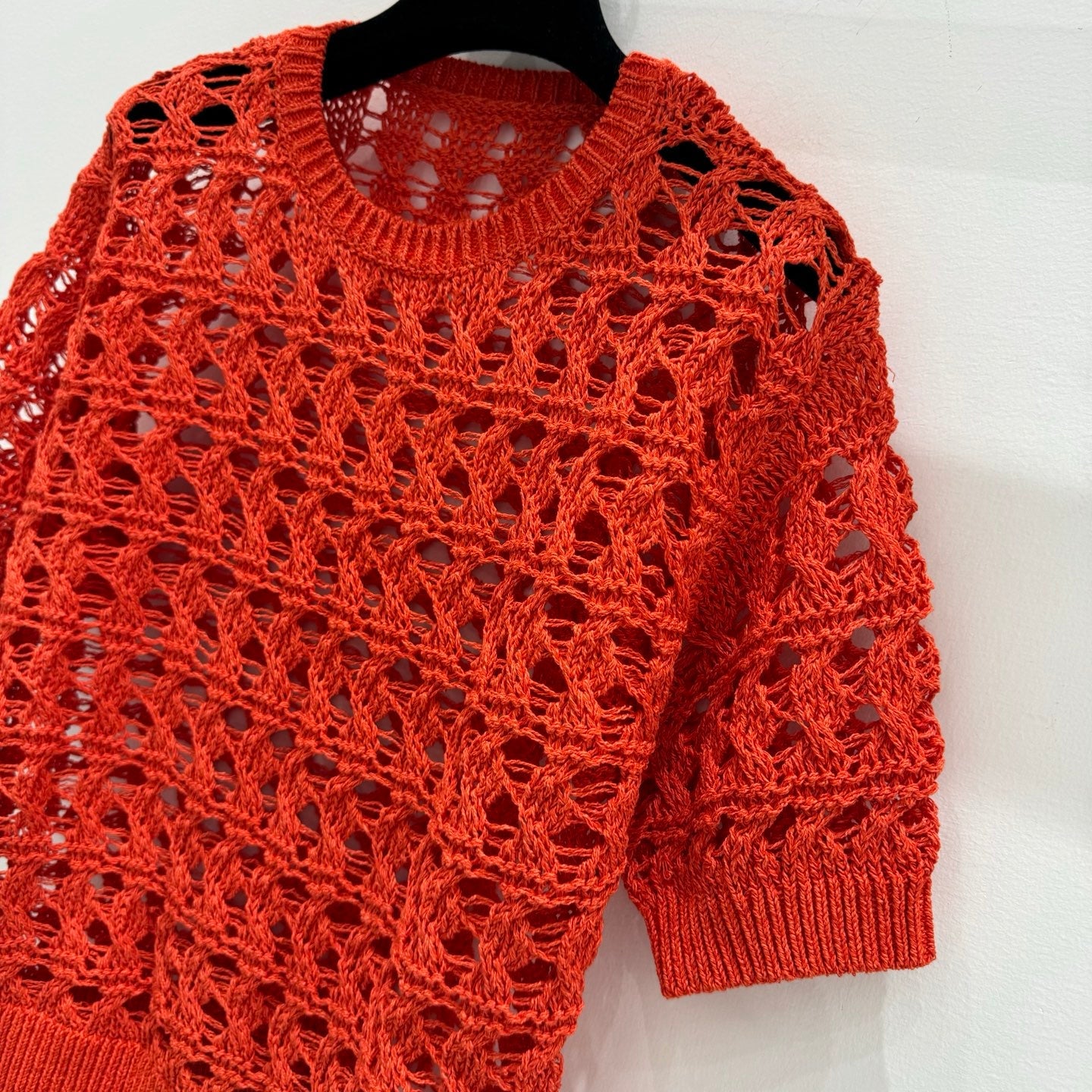 BRUNELLO 25S SHORT-SLEEVE KNIT SWEATER 267484