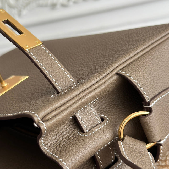 HM 25S KELLY MESSENGER 25 CM IN TAUPE BROWN TOGO WITH GOLD HARDWARE