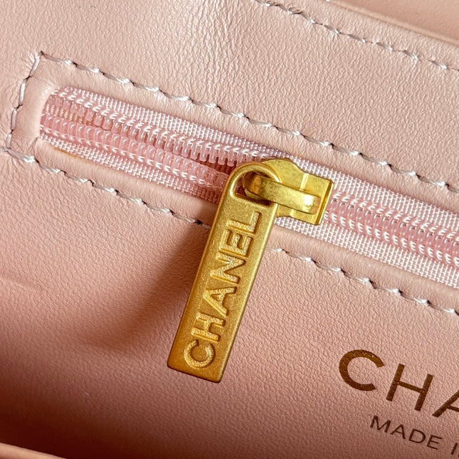 KELLY SHOPPING BAG 19 IN LIGHT PINK CALFSKIN GOLD HARDWARE