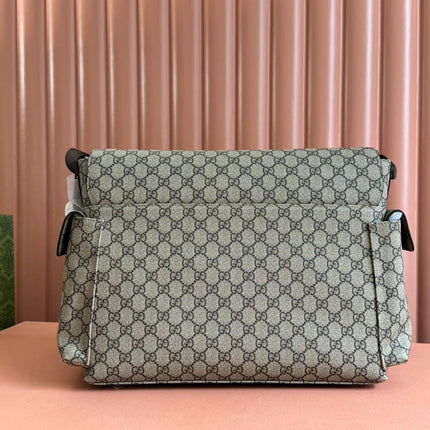 GUCCI SUPREME BAG 44 IN BROWN MONOGRAM CANVAS WITH LEATHER TRIM