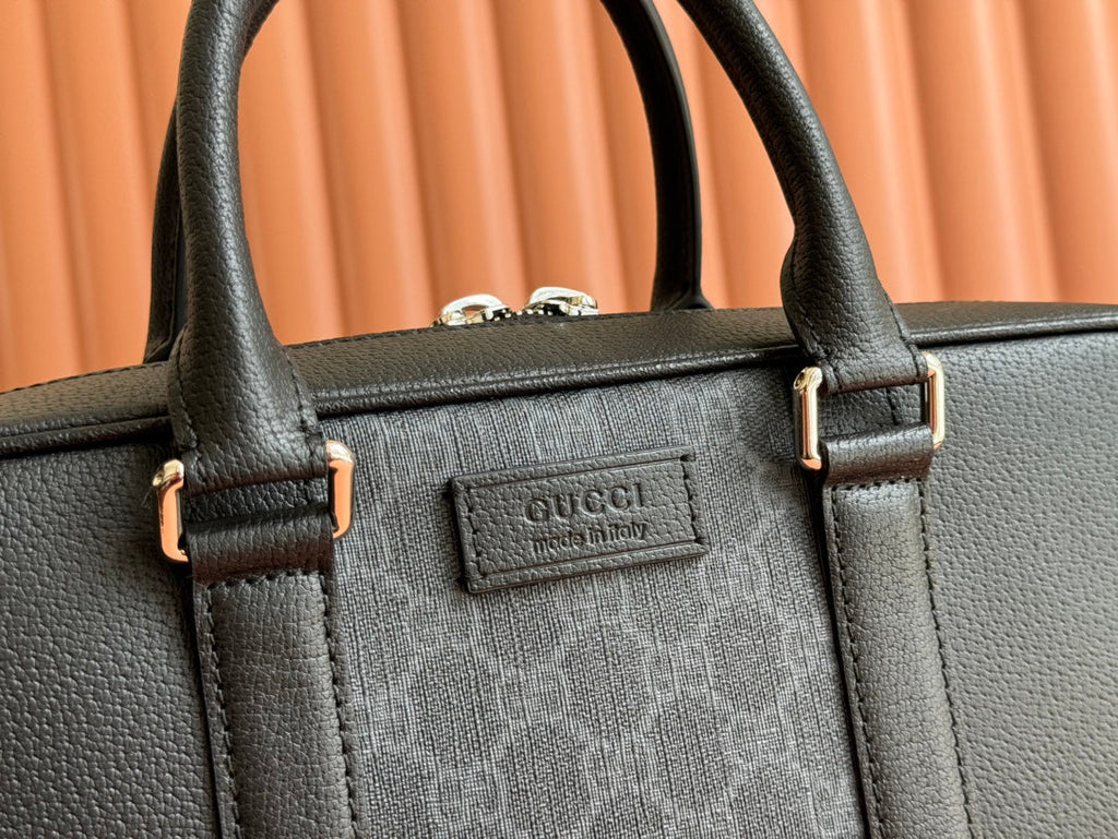 JUMBO MEDIUM BRIEFCASE 36.5 IN EXTRA DARK GREEN GG CALFSKIN
