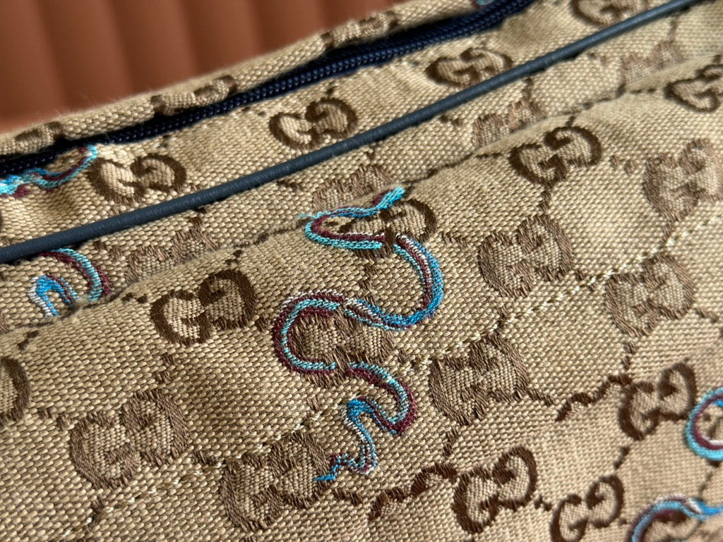 OPHIDIA BELT BAG 34 IN LIGHT BROWN GG CANVAS