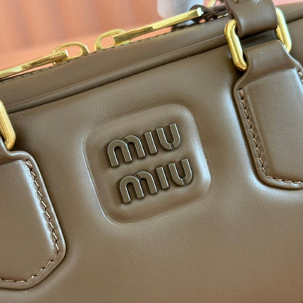 ARCADIE SMALL 22 BAG IN DARK BROWN CALFSKIN