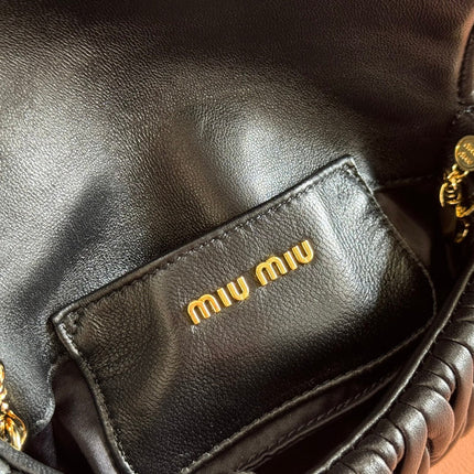 MATELASSÉ NAPPA LEATHER MINI BAG 18 BLACK