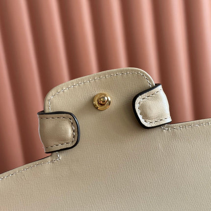 GUCCI 25S HORSEBIT 1955 MEDIUM SHOULDER BAG 29 CM IN BEIGE MONOGRAM CALFSKIN WITH GOLD HARDWARE