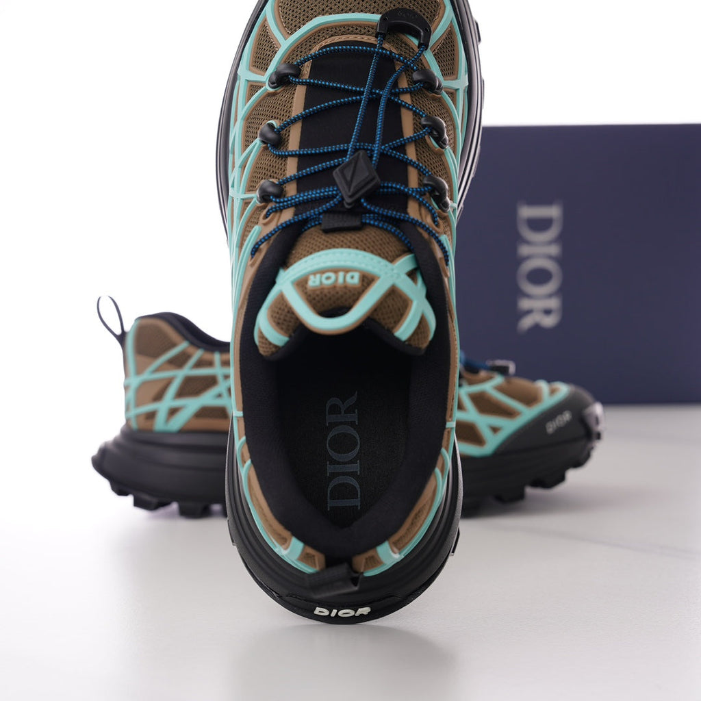 CD B31 SNEAKER BROWN AND MINT MESH FABRIC