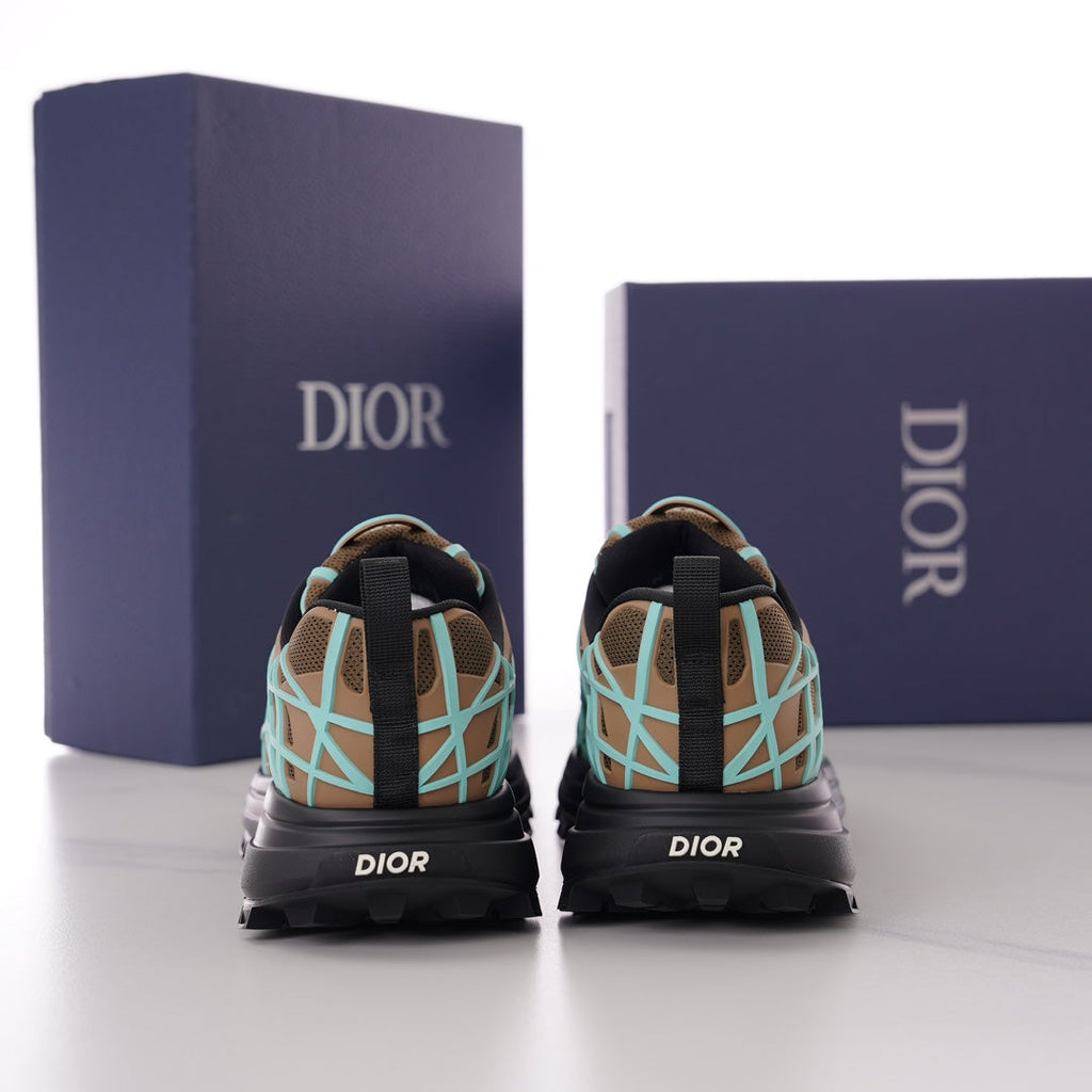 CD B31 SNEAKER BROWN AND MINT MESH FABRIC