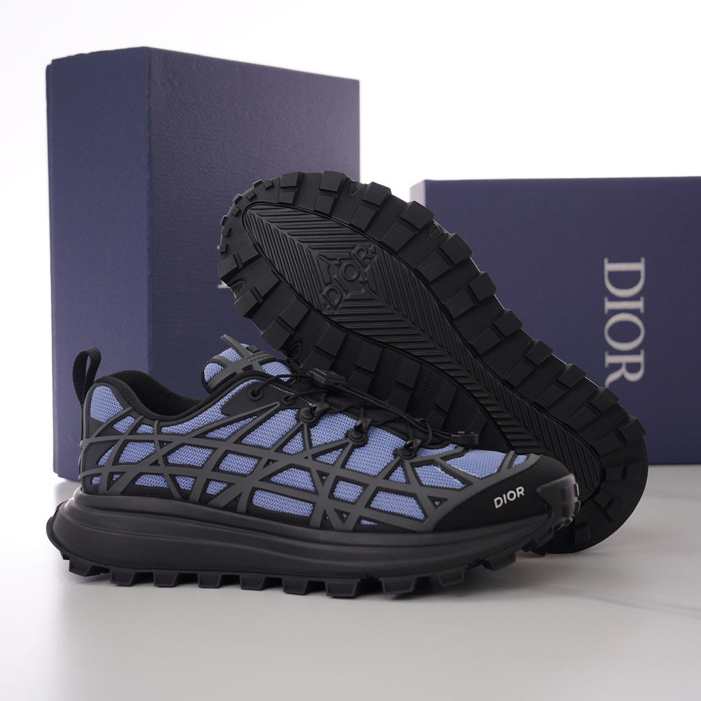 CD B31 SNEAKER BLACK AND PURPLE MESH FABRIC