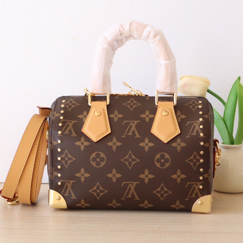 LV 26S SPEEDY TRUNK 20 IN BROWN MONOGRAM CANVAS
