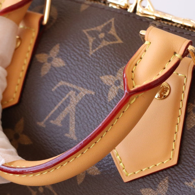 LV 26S SPEEDY TRUNK 20 IN BROWN MONOGRAM CANVAS