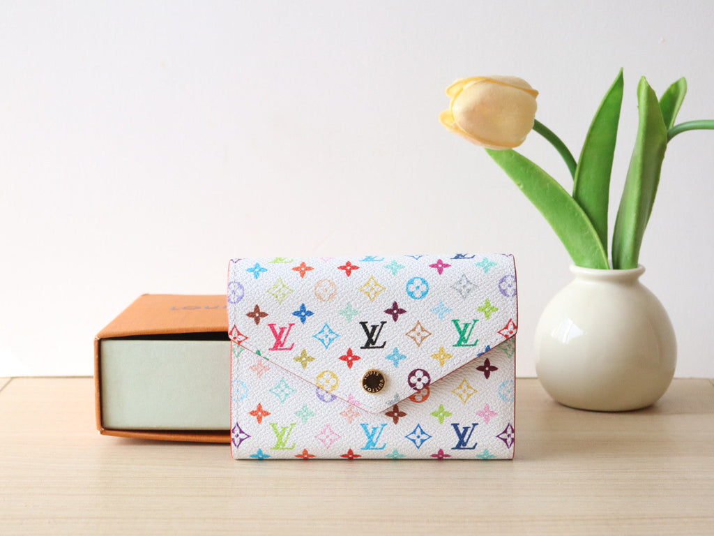 ROSALIE ZIPPY 12 IN WHITE MIX COLORFUL CALFSKIN