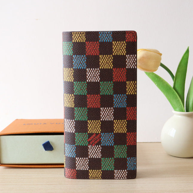 POCKET ORGANIZER WALLET 19 IN COLORFUL DAMIER EBENE CANVAS