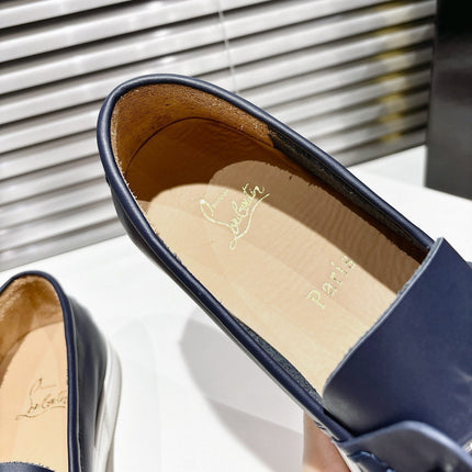CHAMBELIBOAT REVERSED NUBUCK BOAT SHOES IN NAVY BLUE SHINY CALFSKIN