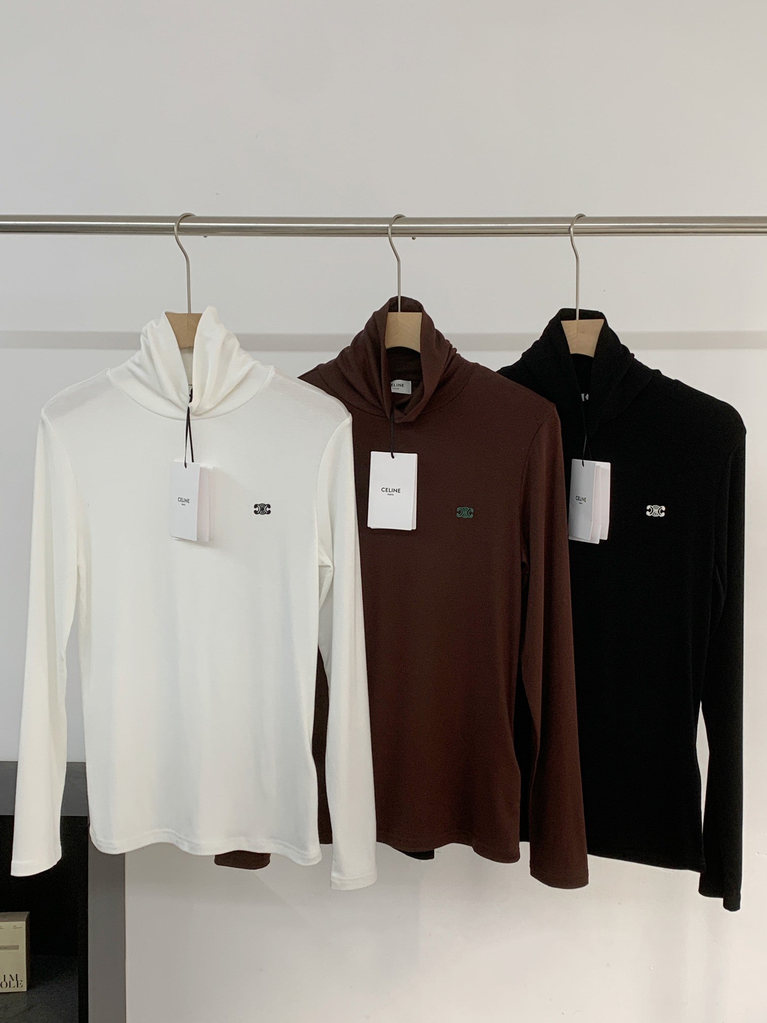 CELINE 25S EMBROIDERED LONG-SLEEVE T-SHIRT 0037