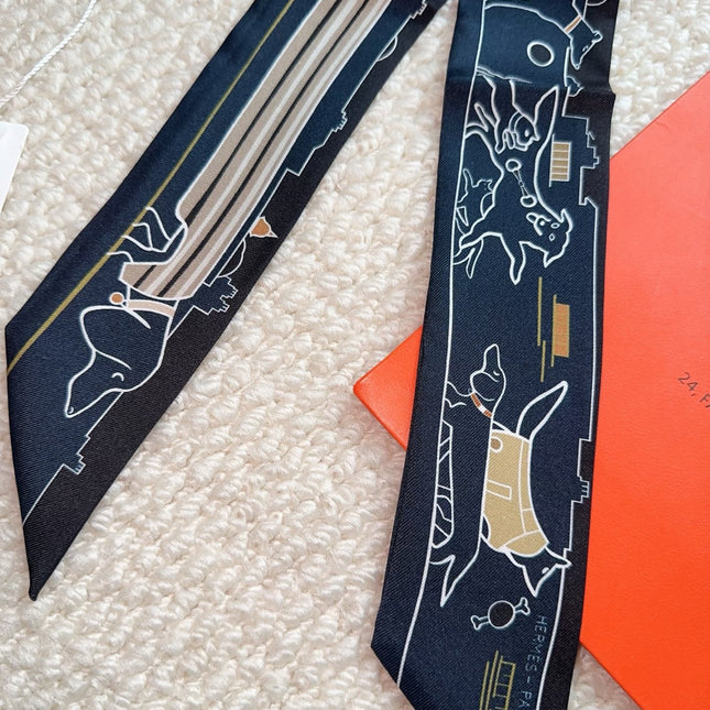 HERMES 26S SCARF 86 IN SILK 309595
