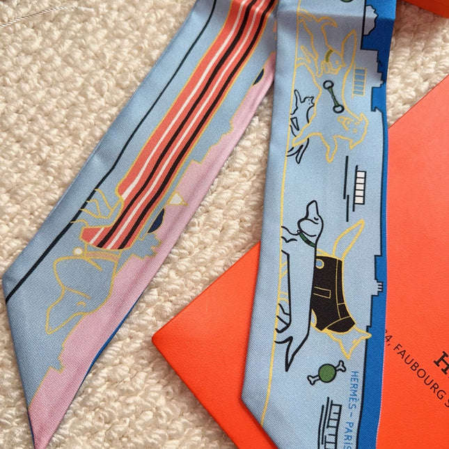 HERMES 26S SCARF 86 IN SILK 309596