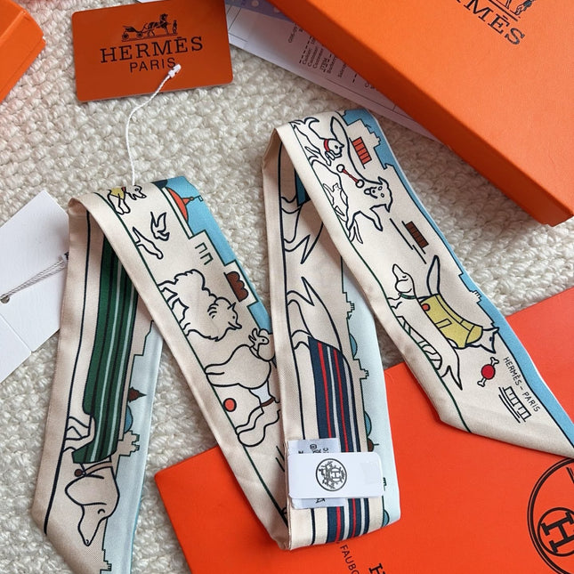 HERMES 26S SCARF 86 IN SILK 309597