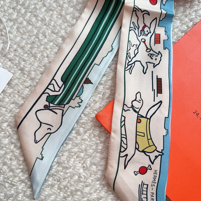HERMES 26S SCARF 86 IN SILK 309597