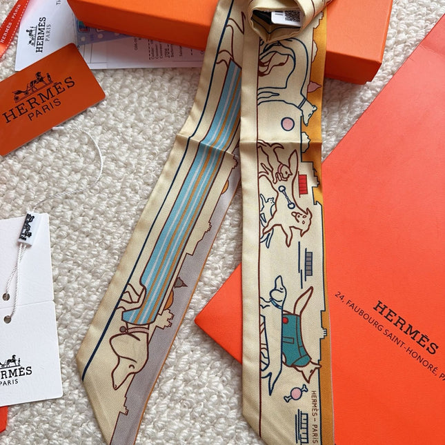 HERMES 26S SCARF 86 IN SILK 309598