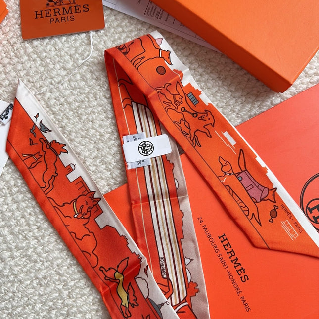 HERMES 26S SCARF 86 IN SILK 309599
