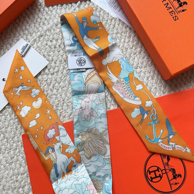 HERMES 26S SCARF 86 IN SILK 309635