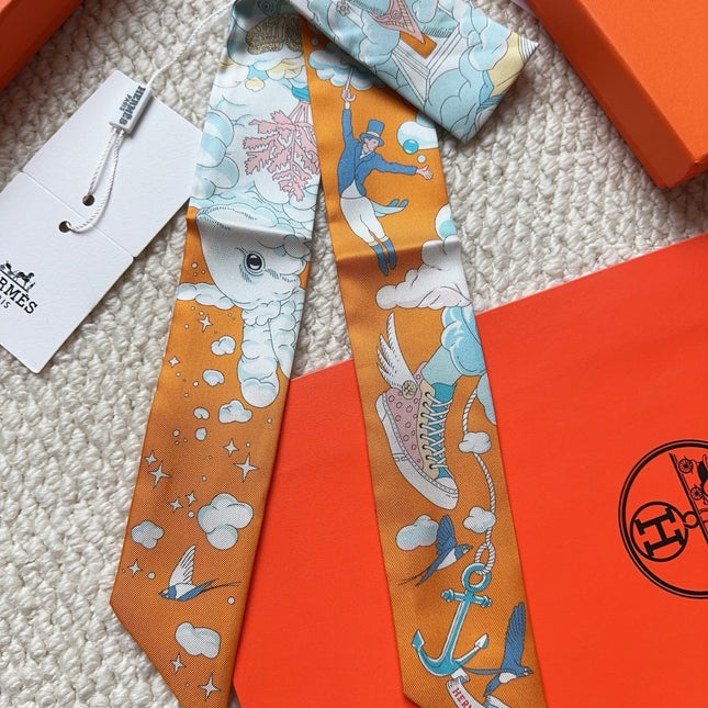 HERMES 26S SCARF 86 IN SILK 309635