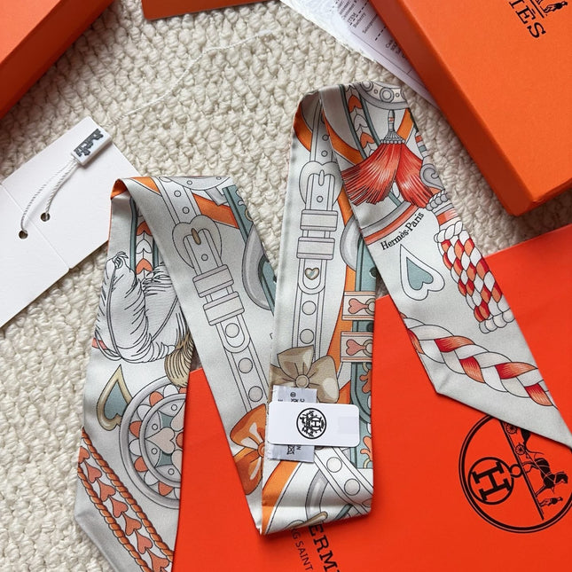 HERMES 26S SCARF 86 IN SILK 309641