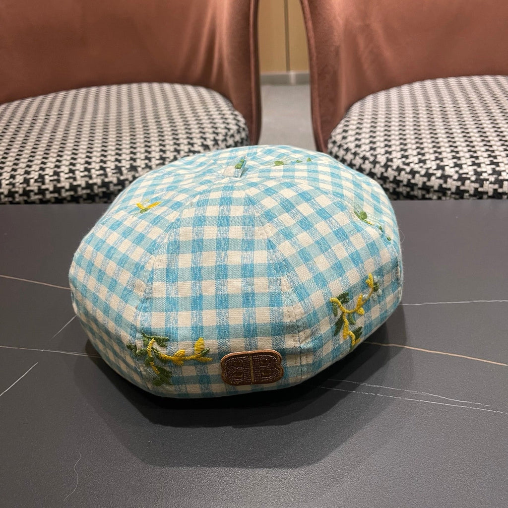 BALENCIAGA 26S PLAID BERET STYLE 7