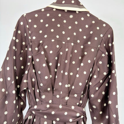 ZIMMERMANN 26S POLKA DOT PLEATED MIDI DRESS STYLE 71