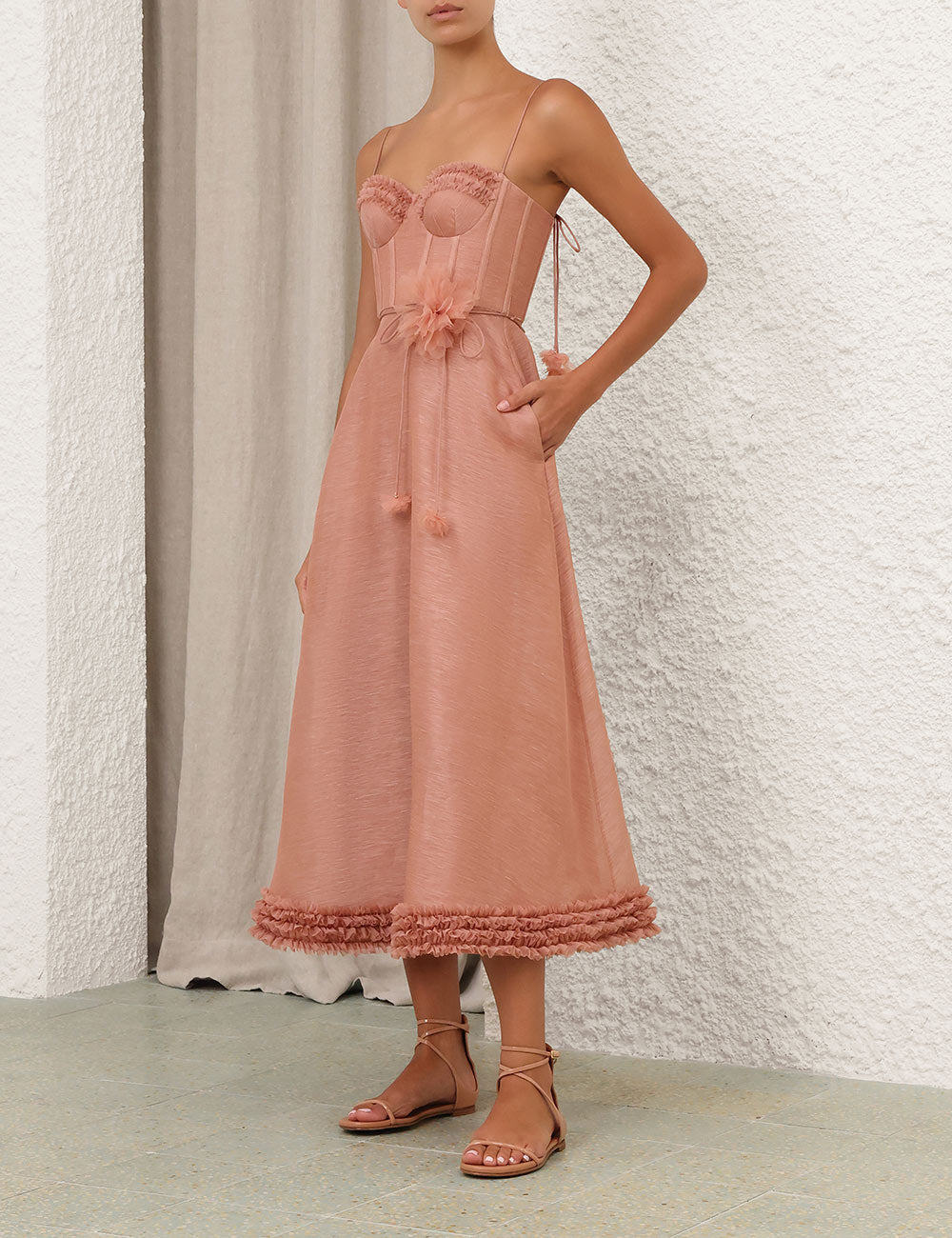 ZIMMERMANN 26S MIDI DRESS 310424