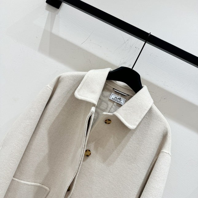 HERMES 25S LONG CASHMERE COAT 154
