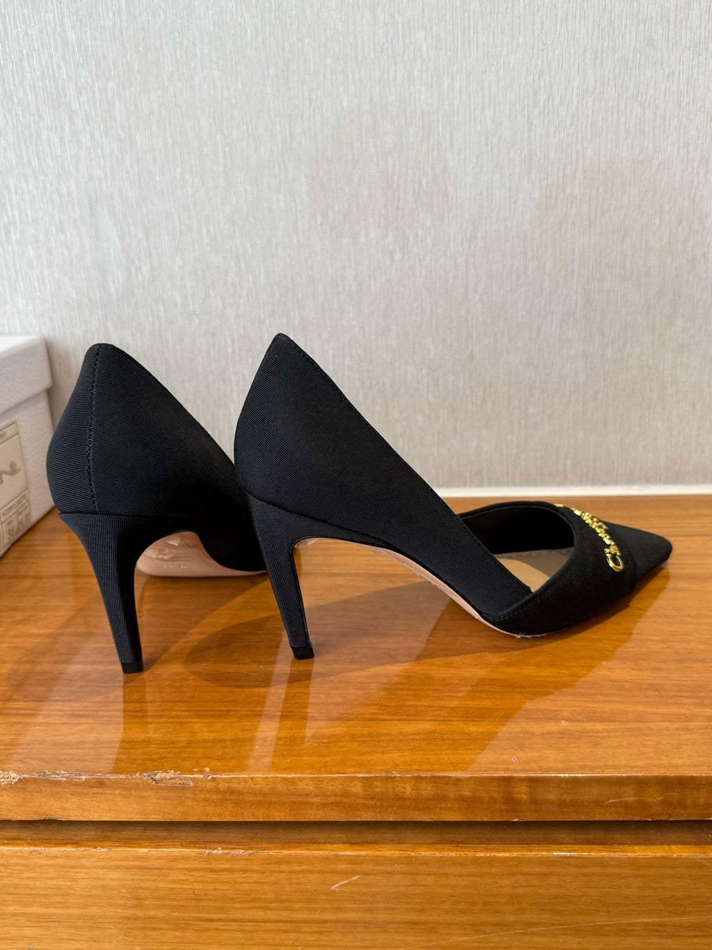 MY DD 25S HIGH HEEL 80MM IN BLACK SATIN