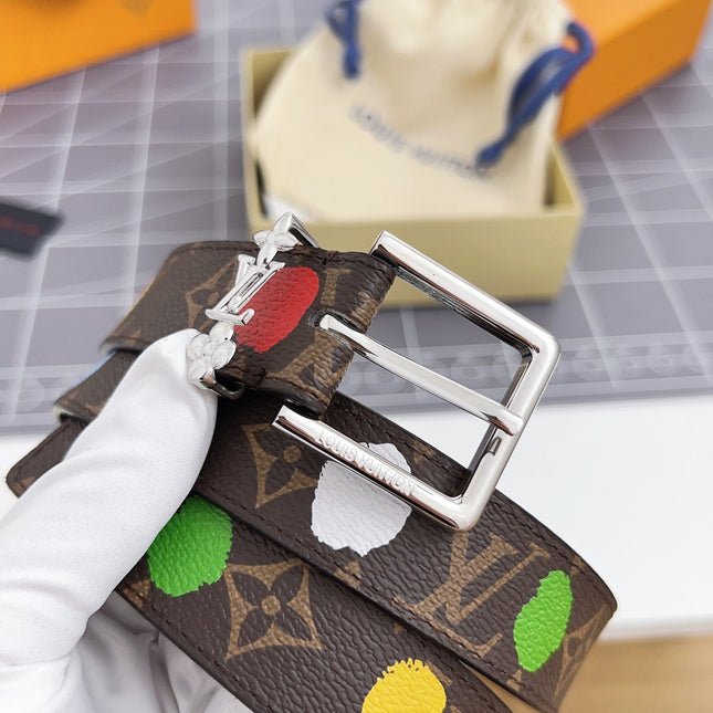 LV BLOOM 30 MM IN COLORFUL MONOGRAM CALFSKIN SILVER HARDWARE
