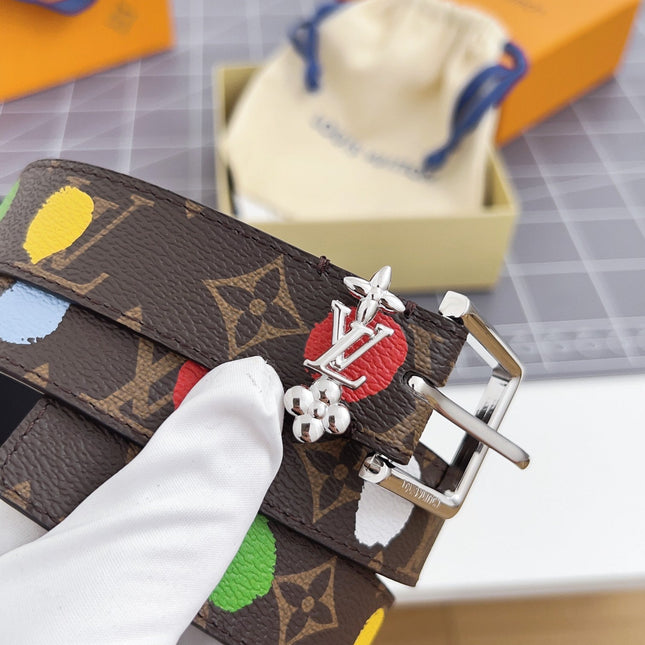 LV BLOOM 30 MM IN COLORFUL MONOGRAM CALFSKIN SILVER HARDWARE