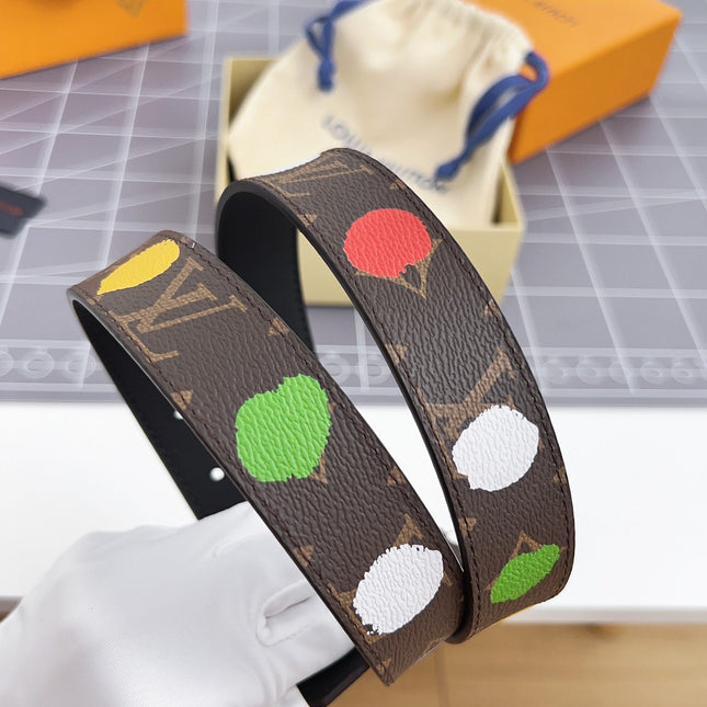 LV BLOOM 30 MM IN COLORFUL MONOGRAM CALFSKIN SILVER HARDWARE